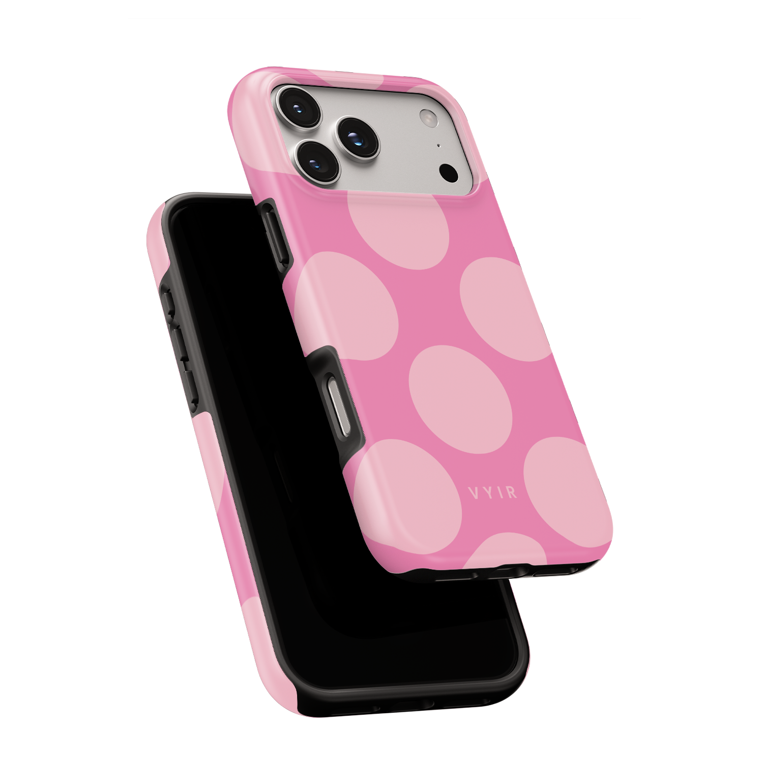 Big Polka Dots, Bubblegum - Shockproof iPhone Case - VYIR