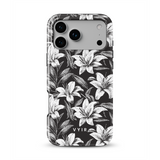 Monochrome Lilies - Tough MagSafe iPhone Case