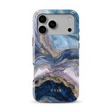 Golden Luxe Marble Blue - Tough MagSafe iPhone Case
