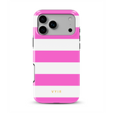 Horizontal Stripes, Fashion Pink - Tough MagSafe iPhone Case
