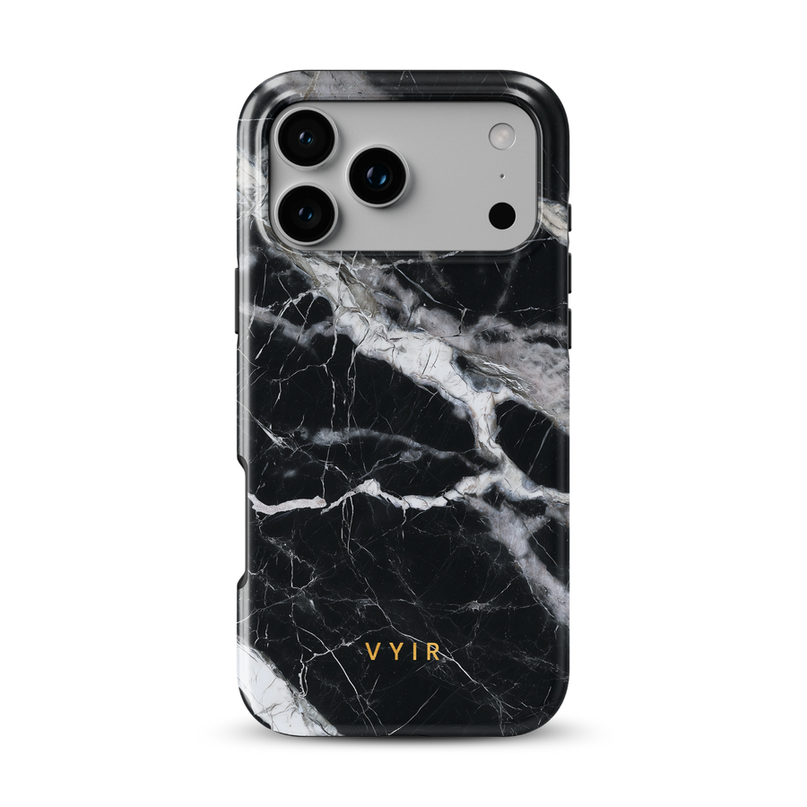 Italian Marble Black - Tough MagSafe iPhone Case