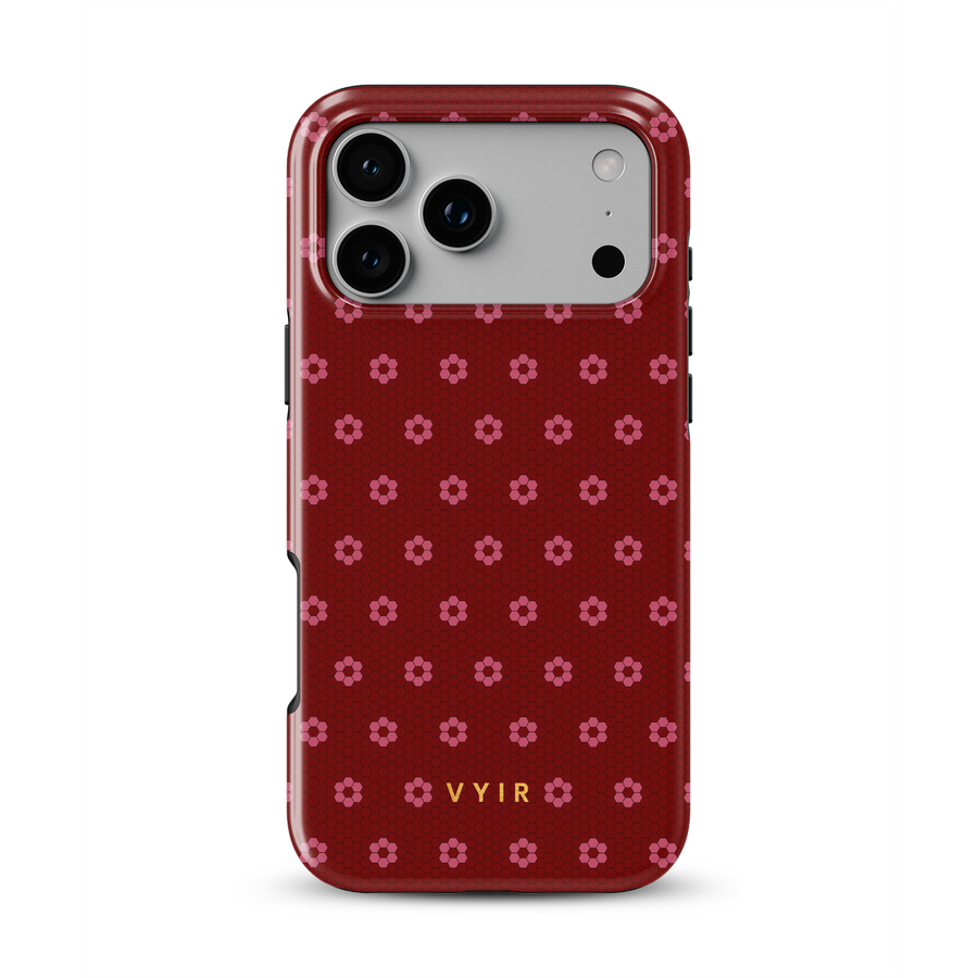 VYIR Signature Flowers, Passion Red - Tough MagSafe iPhone Case