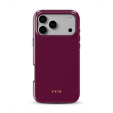 VYIR Signature Solid Colors, Burgundy - Tough MagSafe iPhone Case