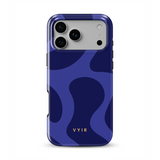 Swirl Lines, Navy Blue - Tough MagSafe iPhone Case