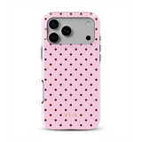 Tiny Polka Dots, Candy Pink - Tough MagSafe iPhone Case