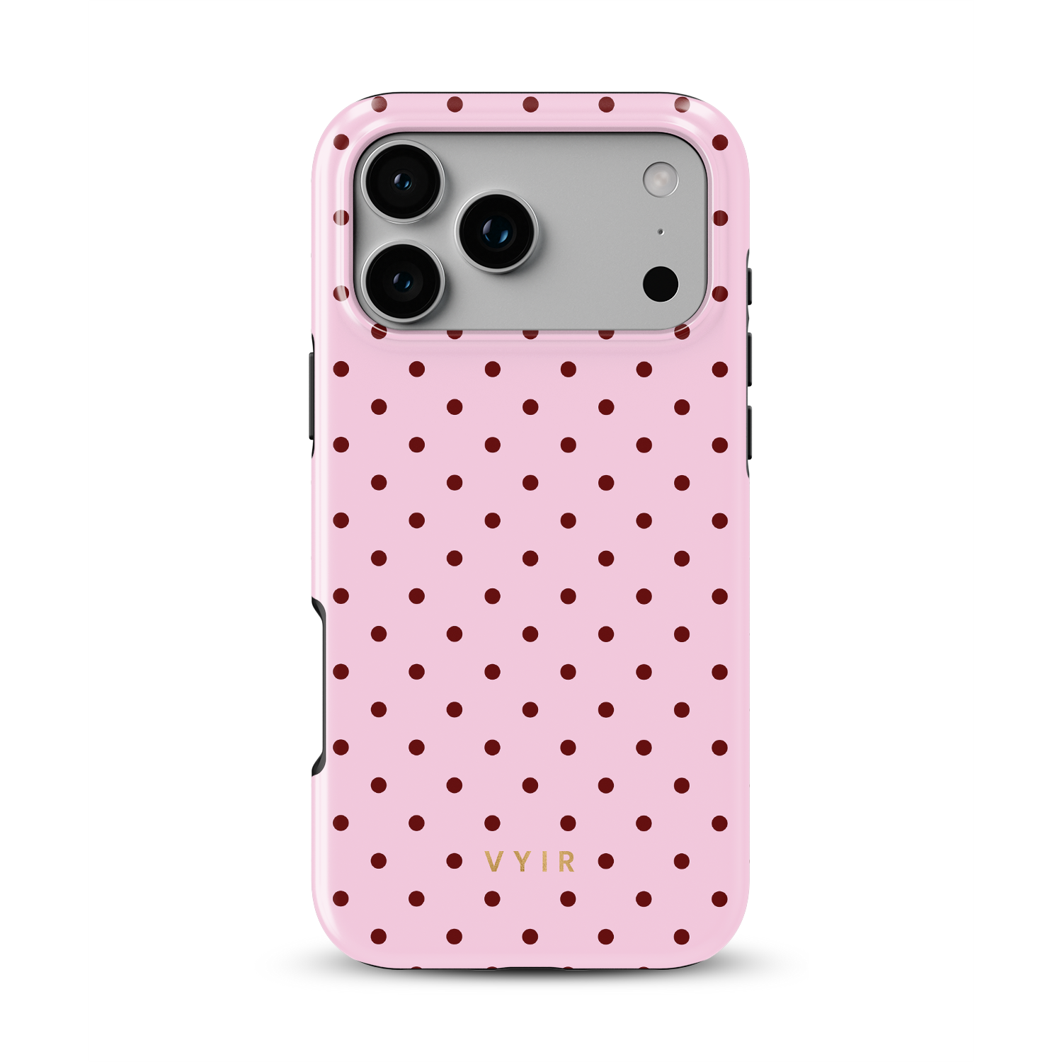 Tiny Polka Dots, Candy Pink - Shockproof Phone Case - VYIR