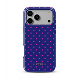 Tiny Polka Dots, Midnight Pink - Tough MagSafe iPhone Case