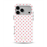 Tiny Polka Dots, Red Spark - Tough MagSafe iPhone Case