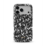 Tortoiseshell, Black and White - Tough MagSafe iPhone Case
