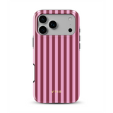 Vertical Stripes, Candy Pink - Tough MagSafe iPhone Case