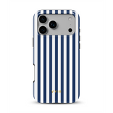 Vertical Stripes, Old Money Blue - Tough MagSafe iPhone Case