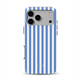 Vertical Stripes, Parisian Blue - Tough MagSafe iPhone Case