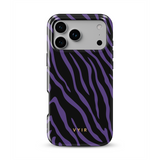 Zebra Luxe, Violet - Tough MagSafe iPhone Case