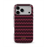 ZigZag, Raspberry - Tough MagSafe iPhone Case