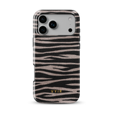 Zebra Gleam Mocha - Tough MagSafe iPhone Case