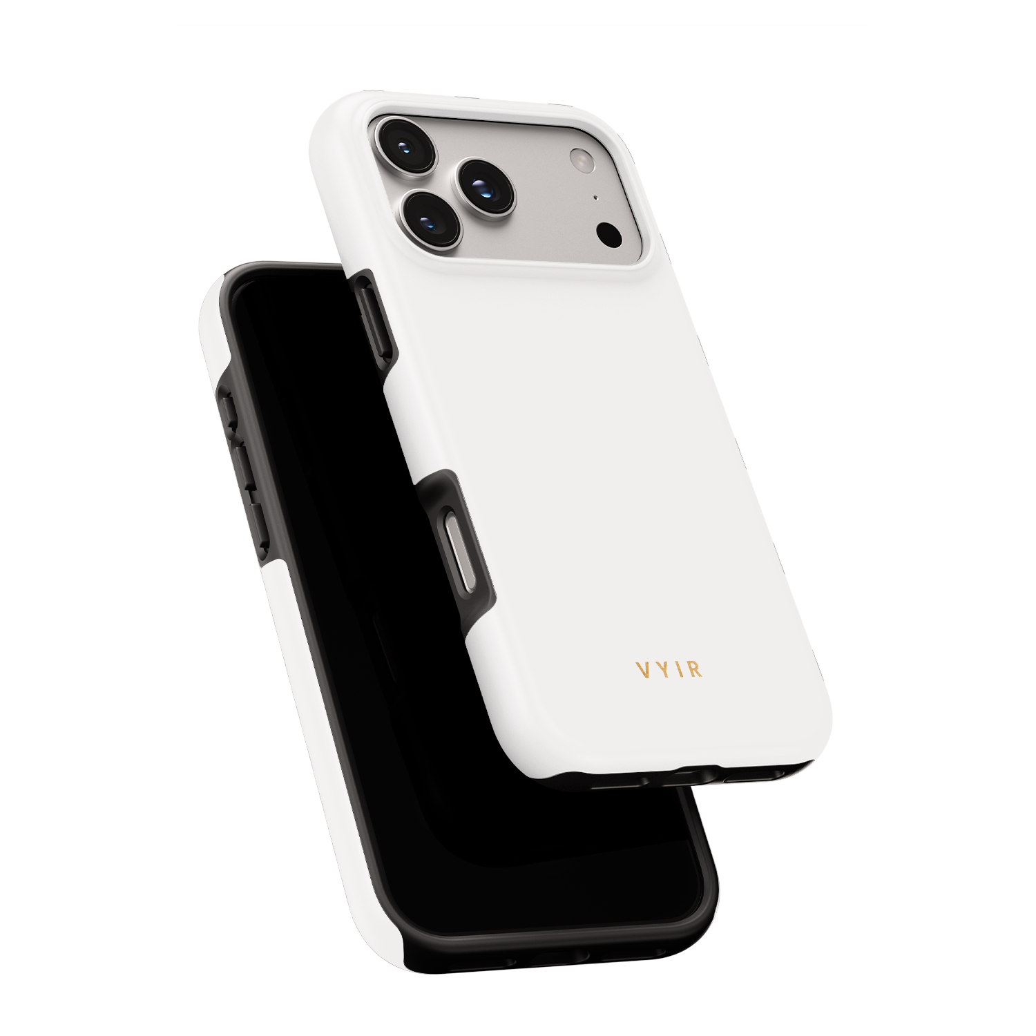 VYIR Signature Solid Colors, White - Shockproof Phone Case - VYIR