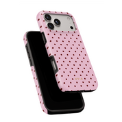 Tiny Polka Dots, Candy Pink - Shockproof Phone Case - VYIR