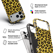 Luxe Leopard Gold - Shockproof Phone Case - VYIR