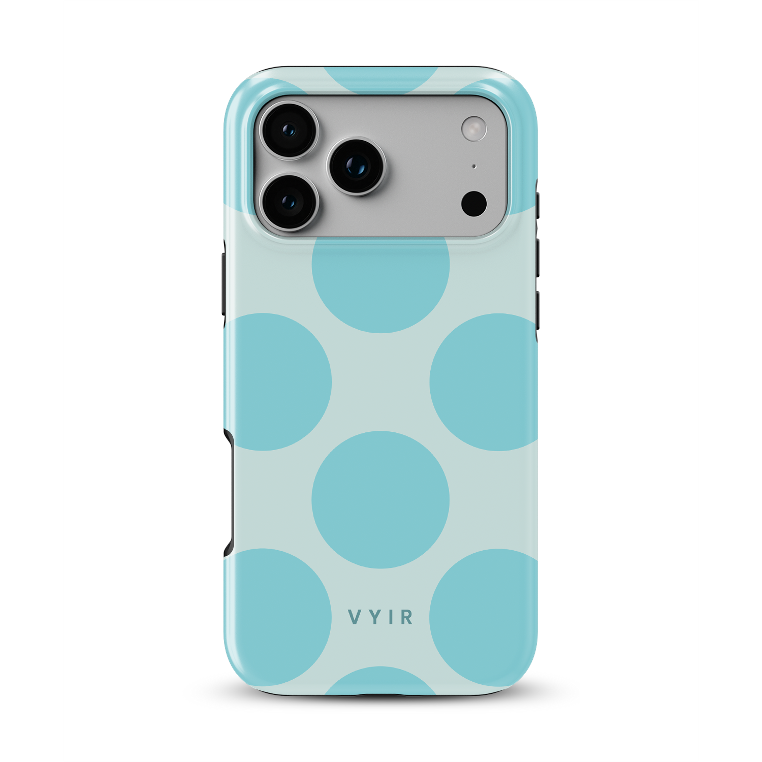Big Polka Dots, Lagoon - Shockproof iPhone Case - VYIR