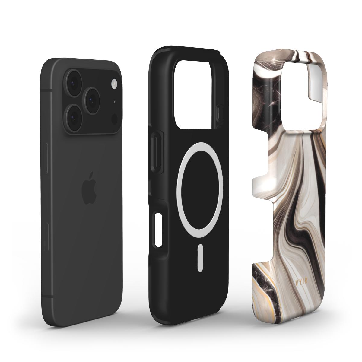 Cocoa Marble - Shockproof MagSafe iPhone Case - VYIR