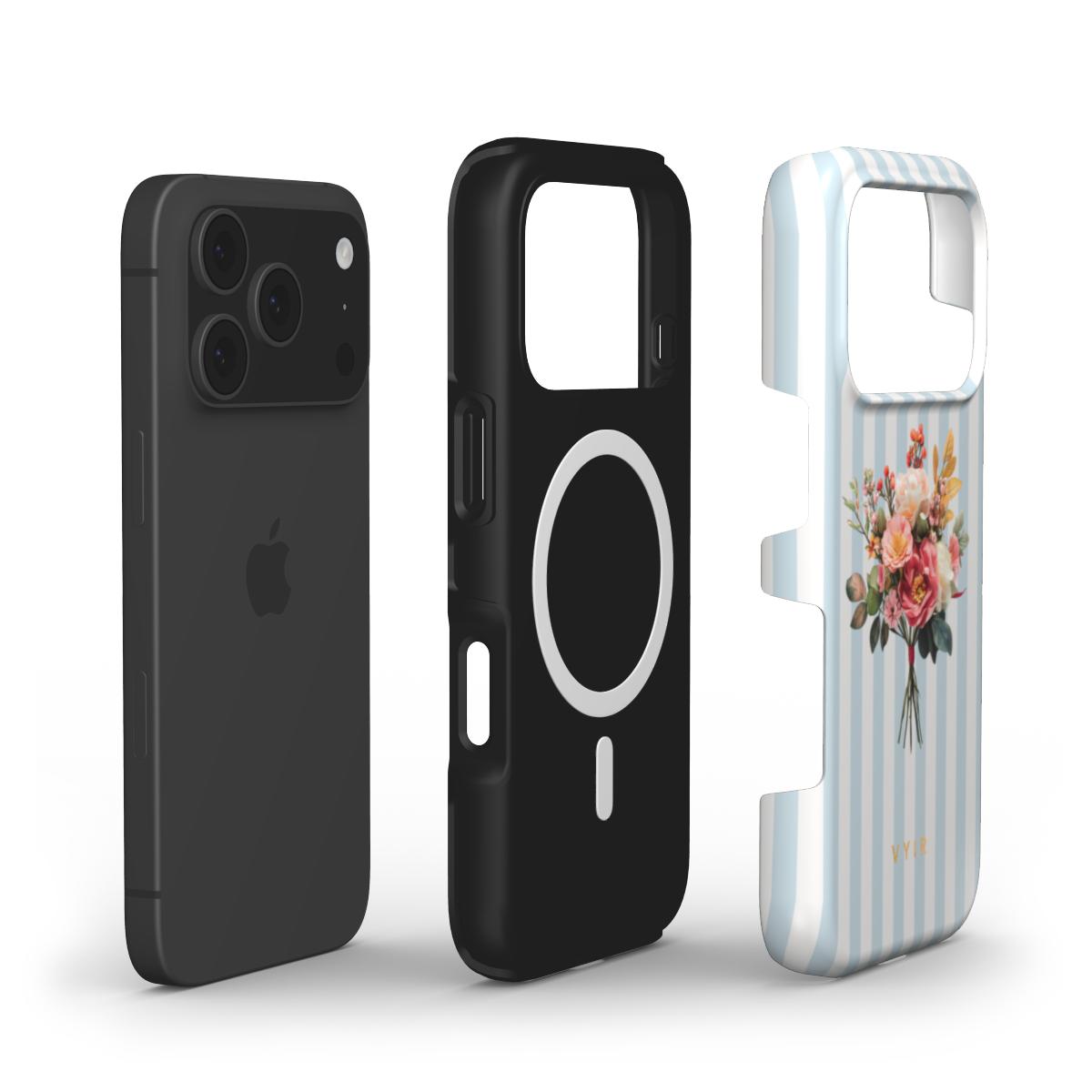 Have Flowers, Light Blue - Shockproof MagSafe iPhone Case - VYIR