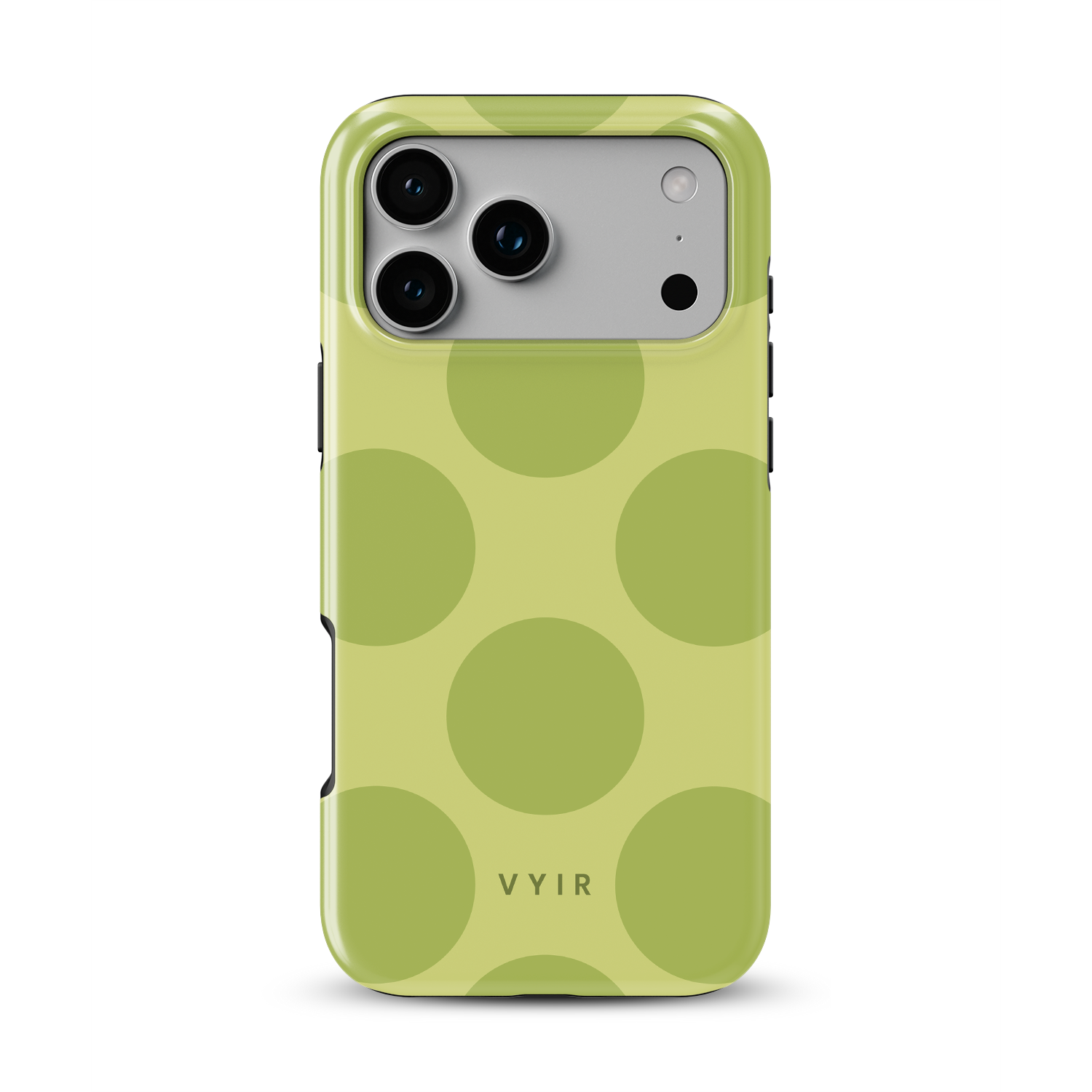 Big Polka Dots, Pistachio - Shockproof iPhone Case - VYIR