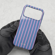 Vertical Stripes, Periwinkle Dream - Tough Phone Case
