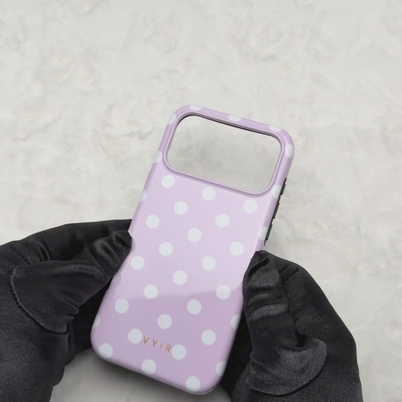 Classic Polka Dots, Pastel Pink - Tough Phone Case