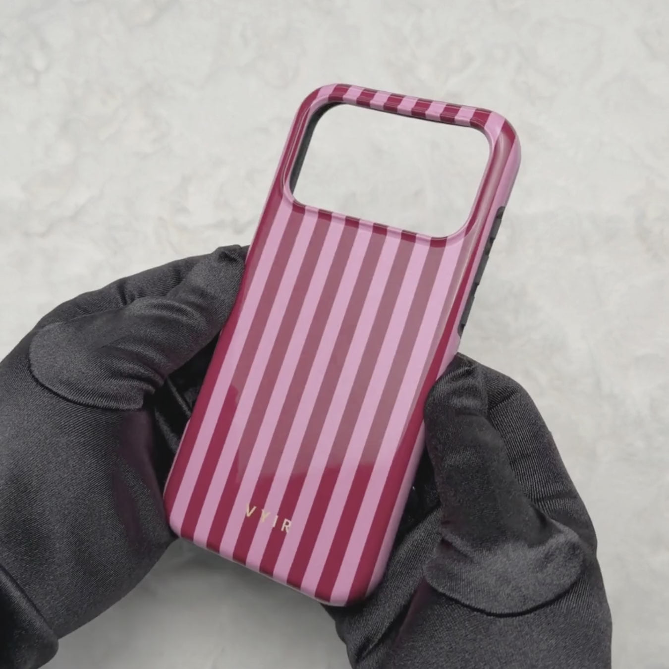 Vertical Stripes, Candy Pink - Tough Phone Case